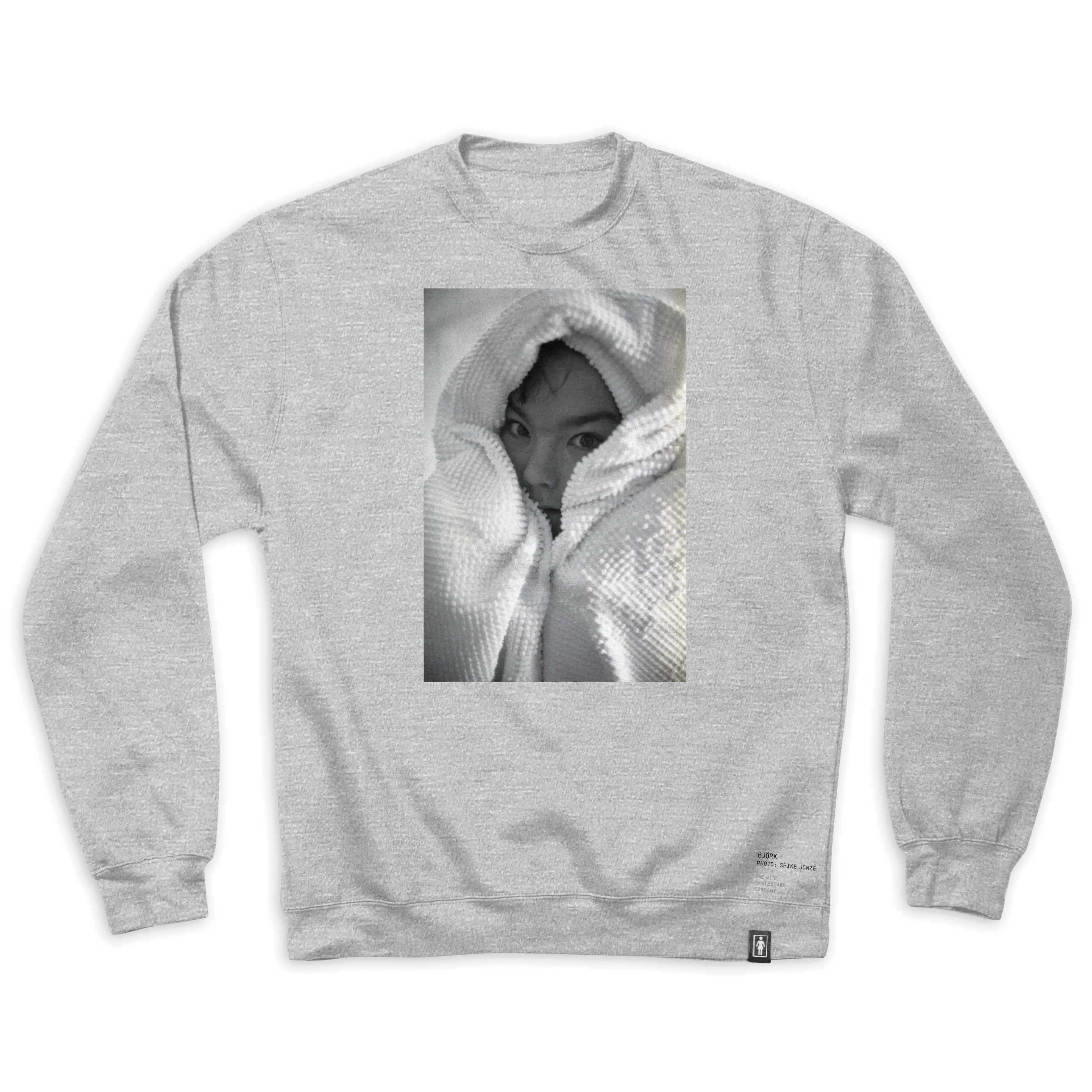 Girl Shot by Spike Bjork Crew Heather Grey_W47D4G.png
