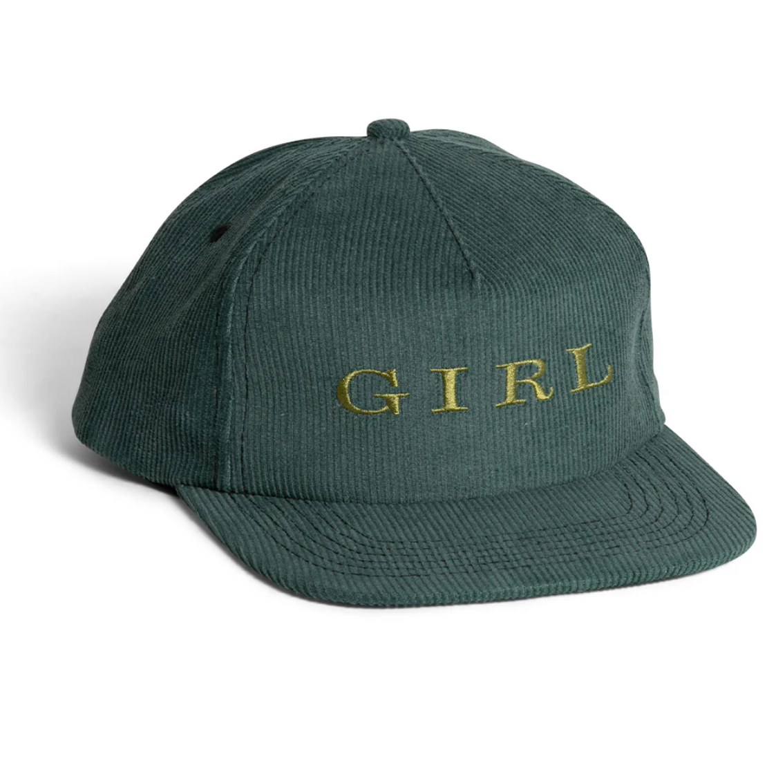 Girl_Serif_5_Panel_Cord_Hat_Forest_Green_1.png