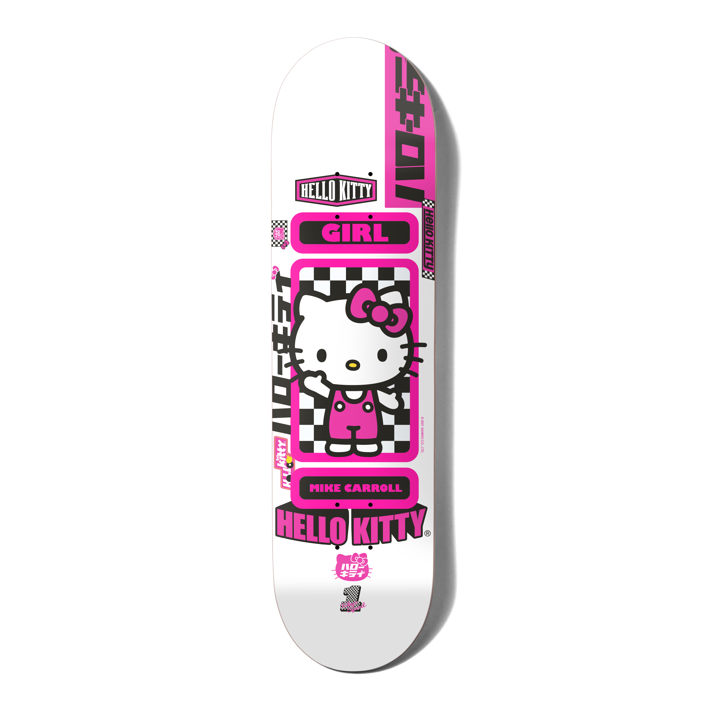 Girl Deck Hello Kitty Sanrio Tokyo Speed Mike Carroll 7.25
