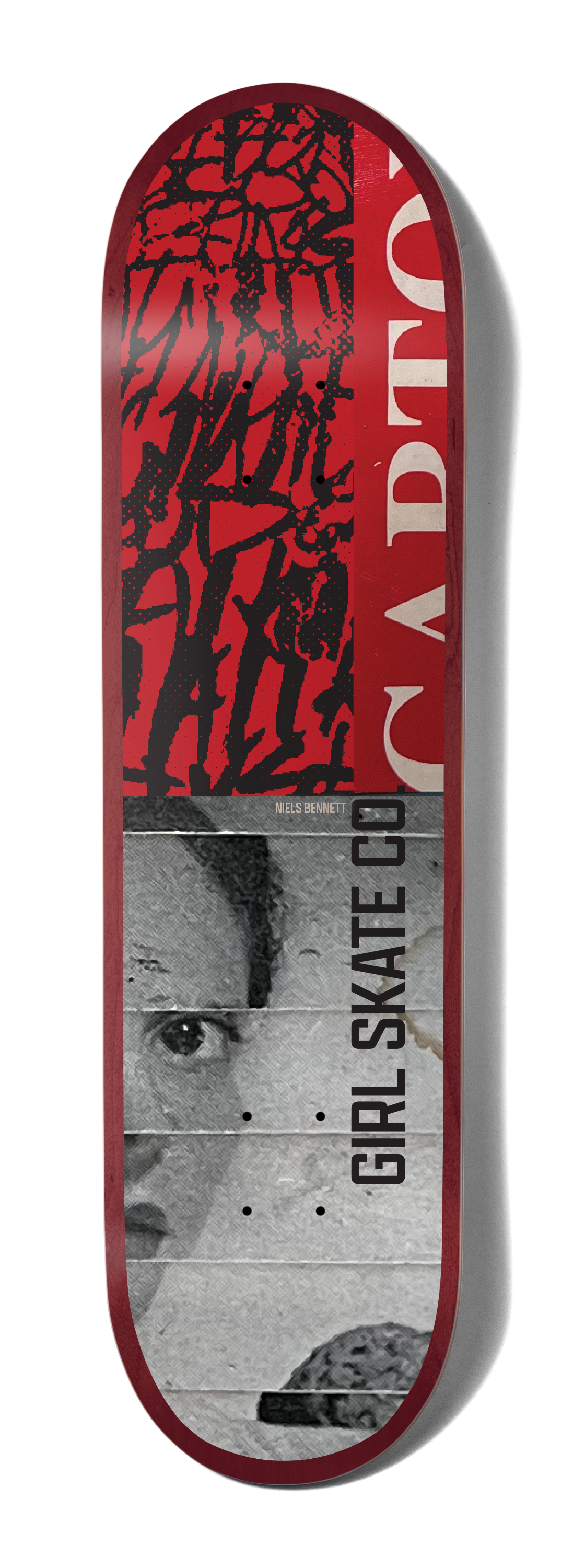 Niels Bennett Mädchen スケートボード レッド Old School Skateboard Pack Girl Gospel Niels Bennett