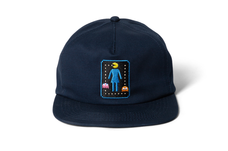 Girl Pac Man OG Pac Lock 5 Panel Hat Navy