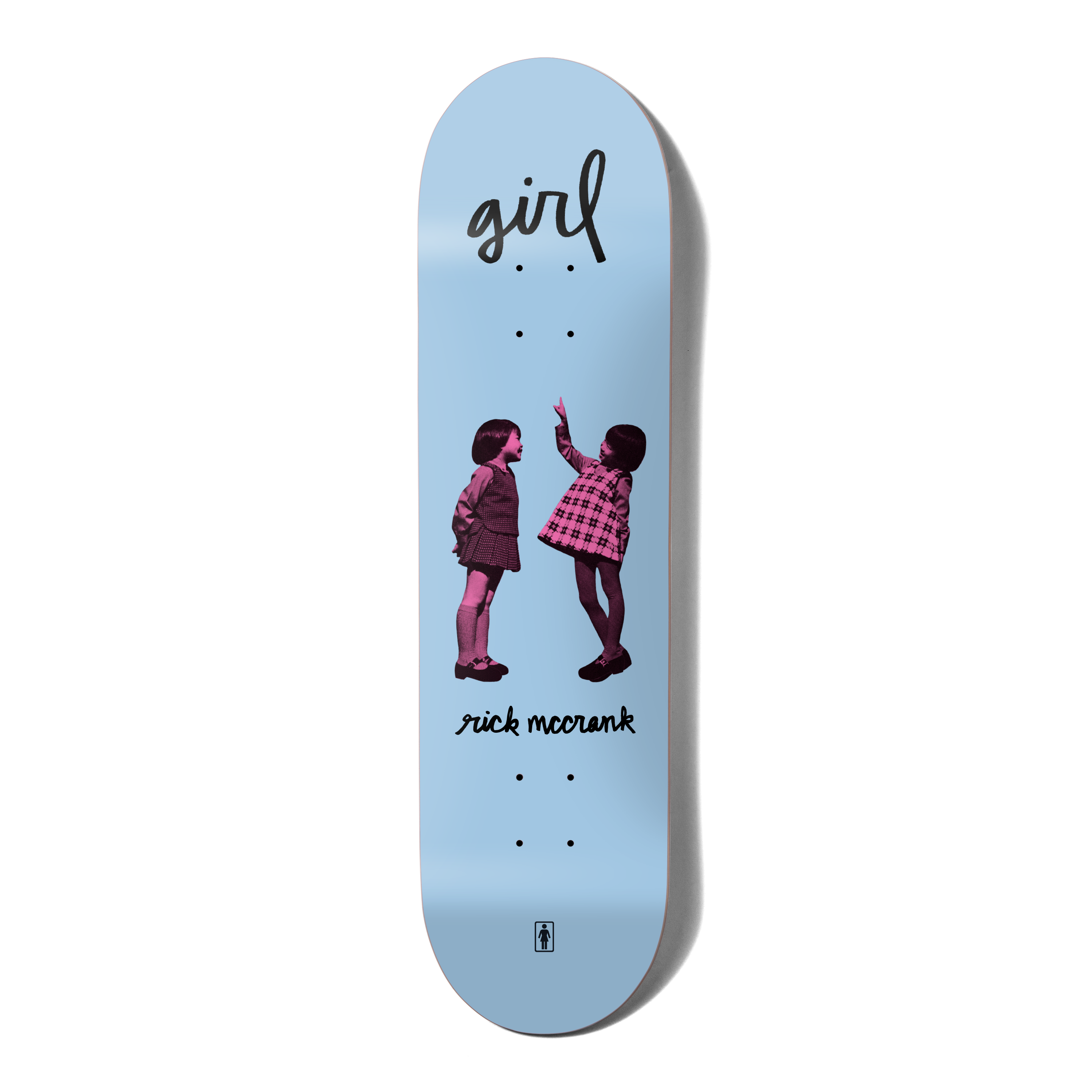 GIRL SKATEBOARDS （Rick McCrank）スケートボード Girl Rick McCrank Classic Logo Black 8.5'' Skateboard Deck