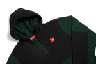 Chocolate Polar Fleece Pullover Black/Green side
