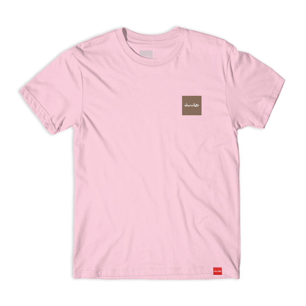Chocolate OG Square Tee Pink Front.png